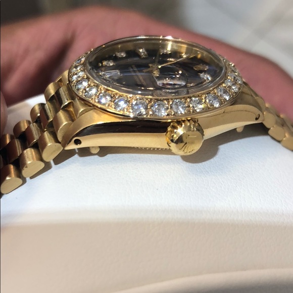 Rolex lady’s 18k gold diamond presidential - Picture 3 of 4